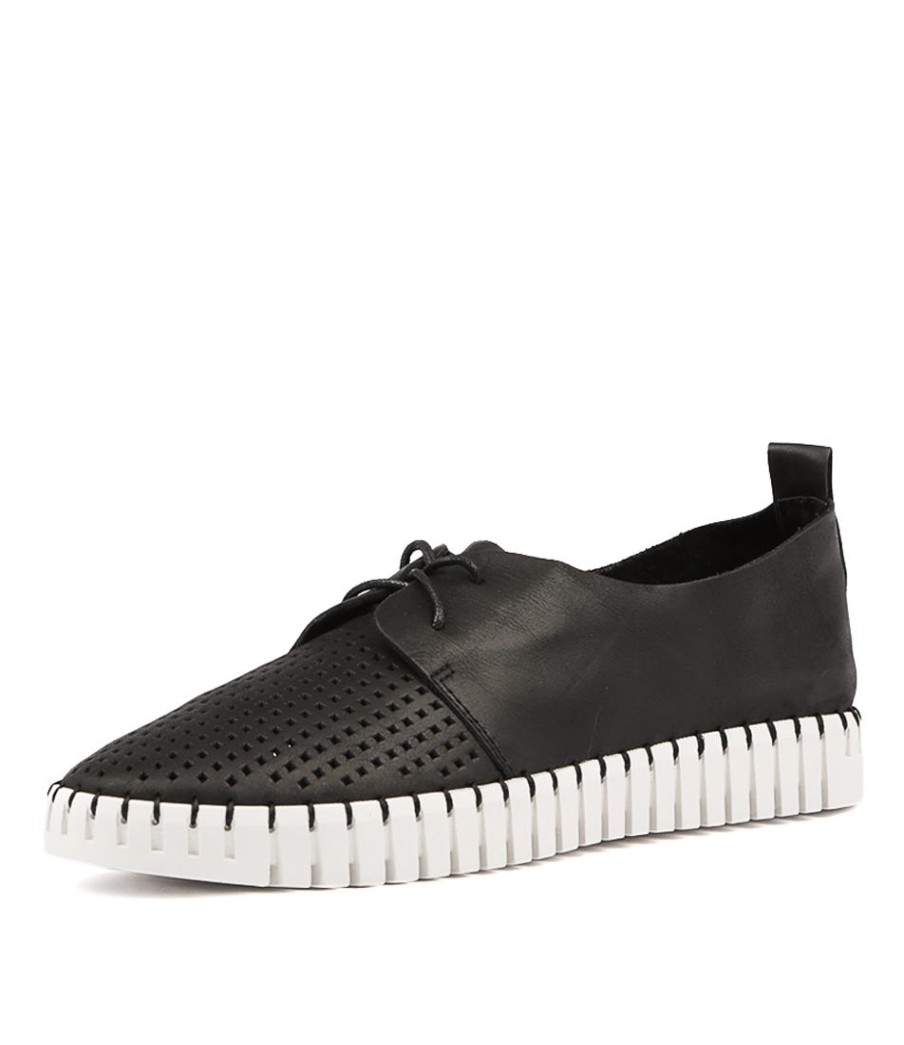 DJANGO & JULIETTE Huston Black Leather | Sneakers