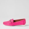 DJANGO & JULIETTE Lille Hot Pink Leather Loafers | Loafers