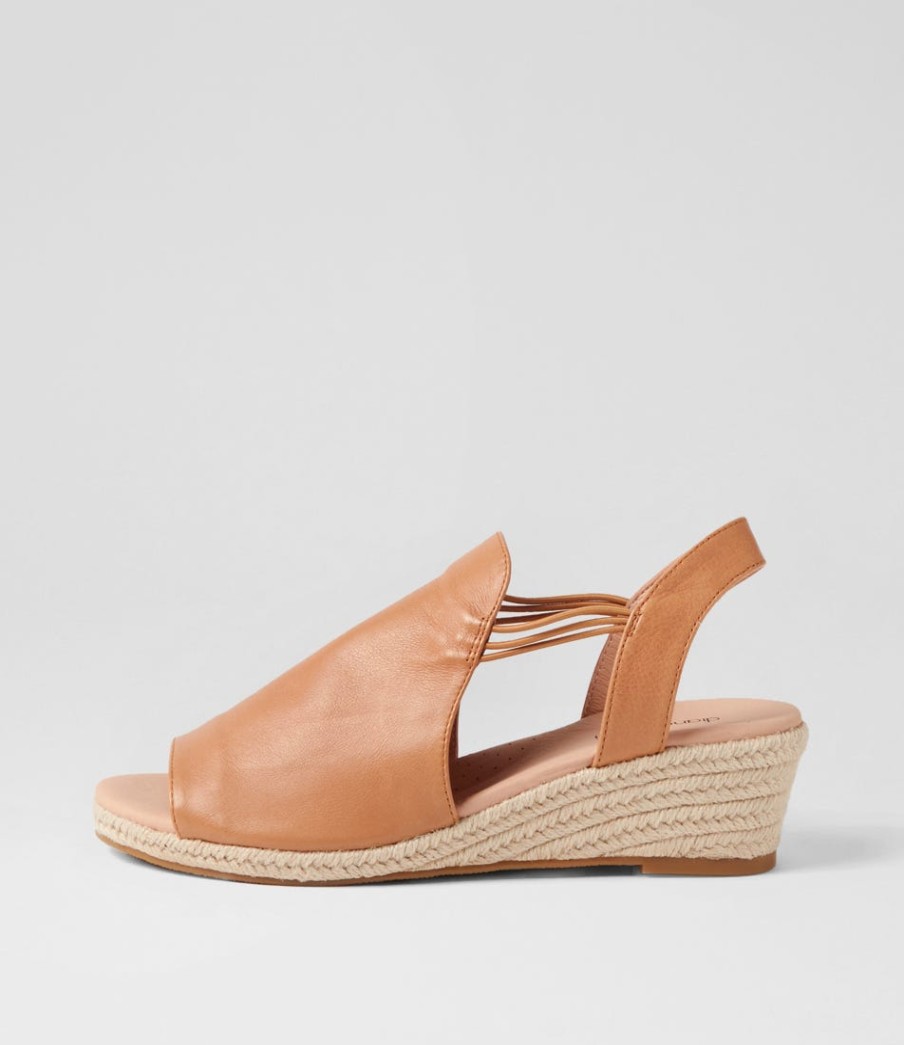 DIANA FERRARI Hlensia Dk Tan Leather | Espadrilles