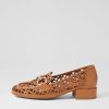 DJANGO & JULIETTE Vilis Dark Tan Leather Heels | Loafers