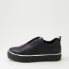 DJANGO & JULIETTE Fredie Black Silver Leather Sneakers | Sneakers