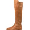 ZIERA Sallies Xf Tan Stretch Leather Knee High Boots | Boots