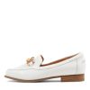 ZIERA Tamya Xf White Leather Loafers | Loafers