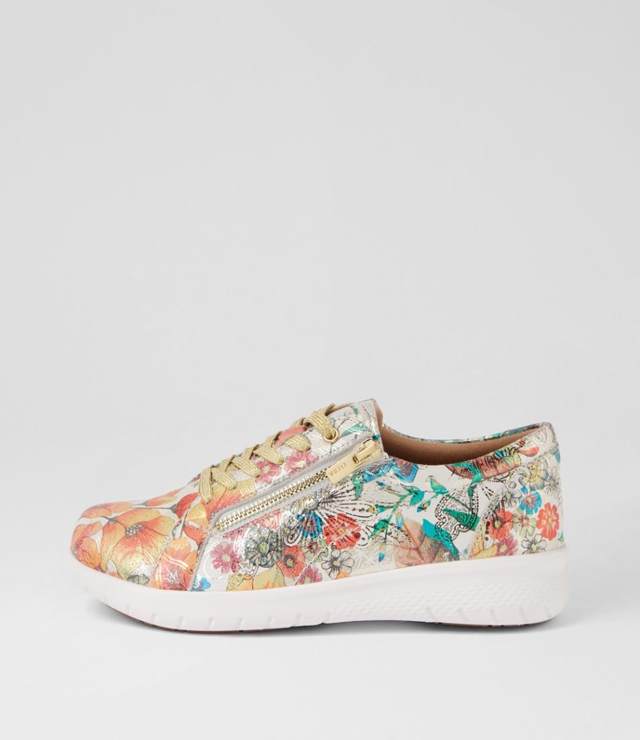 ZIERA Solar Xf Spring Garden Leather Sneakers | Comfort