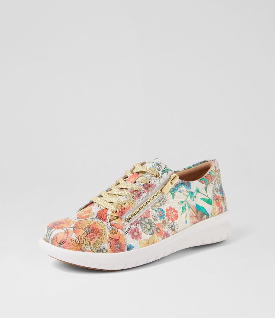 ZIERA Solar Xf Spring Garden Leather Sneakers | Comfort