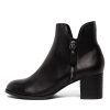 DJANGO & JULIETTE Shiannely Black Black Heel Leather | Boots