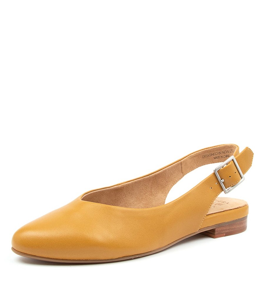 ZIERA Lisa W Mustard Leather | Comfort