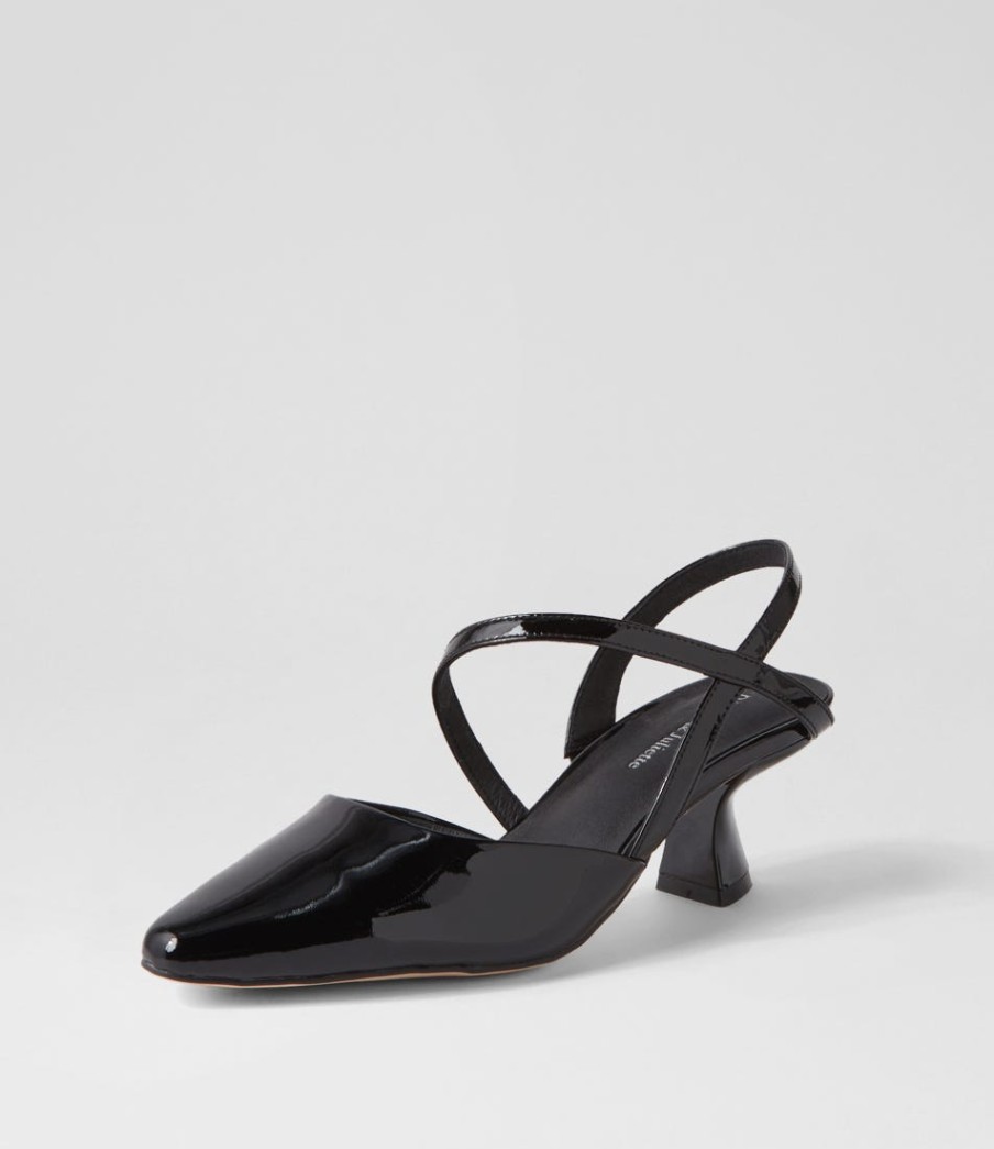 DJANGO & JULIETTE Dovie Black Patent Leather Heels | Heels