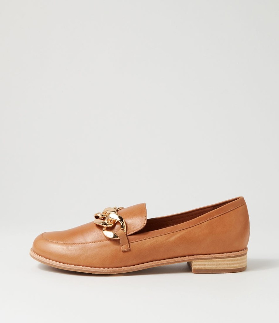 DJANGO & JULIETTE Ampard Lrg Tan Leather Loafers | Loafers