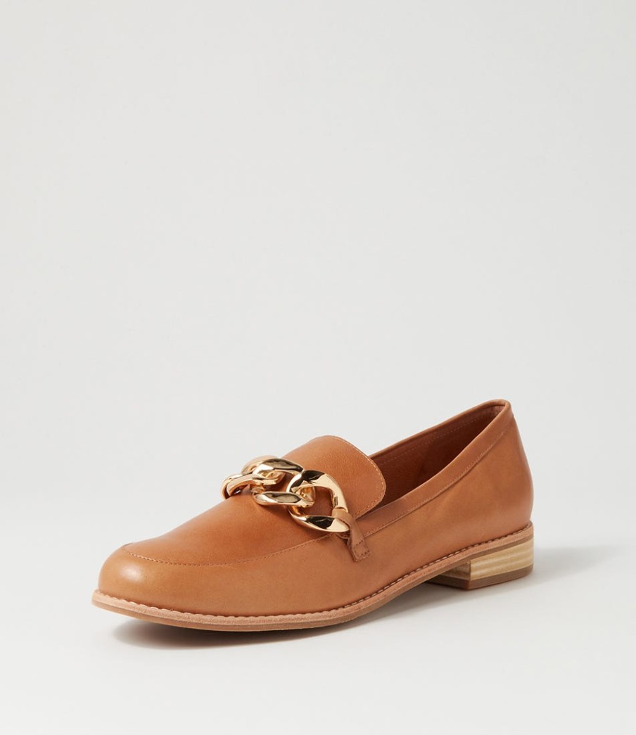 DJANGO & JULIETTE Ampard Lrg Tan Leather Loafers | Loafers