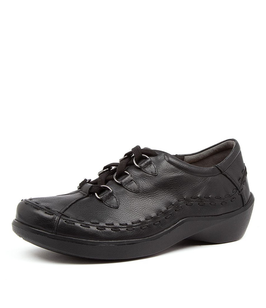 ZIERA Allsorts Xw Black Leather | Comfort