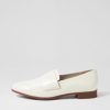 DJANGO & JULIETTE Gabrian Ivory Patent Leather Loafers | Loafers