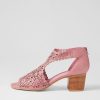 DJANGO & JULIETTE Bames Pretty Pink Leather Sandals | Heels