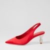 DJANGO & JULIETTE Espen Red Satin Heels | Heels