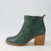 ZIERA Landins W Emerald Leather Ankle Boots | Boots