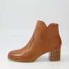 DJANGO & JULIETTE Vascal Tan Leather Ankle Boots | Boots