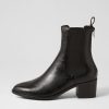 DJANGO & JULIETTE Dowell Black Leather Chelsea Boots | Boots