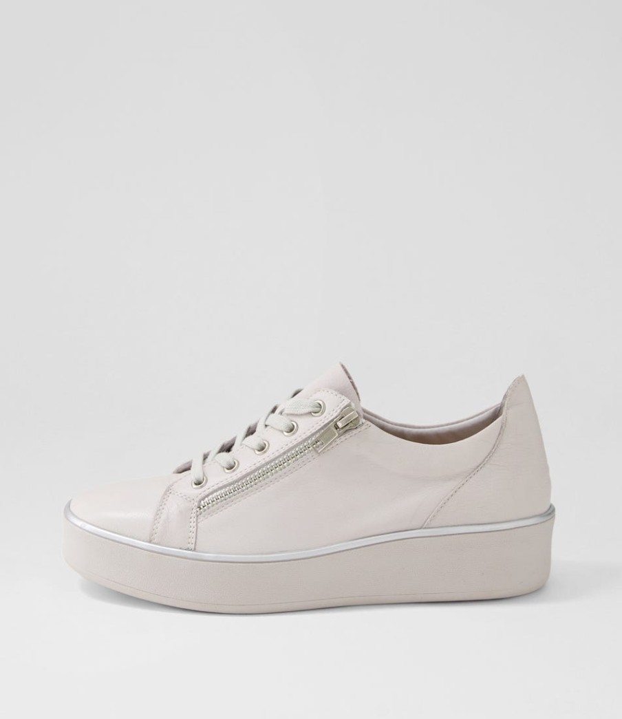 ZIERA Zissy W Ivory Leather Sneakers | Sneakers