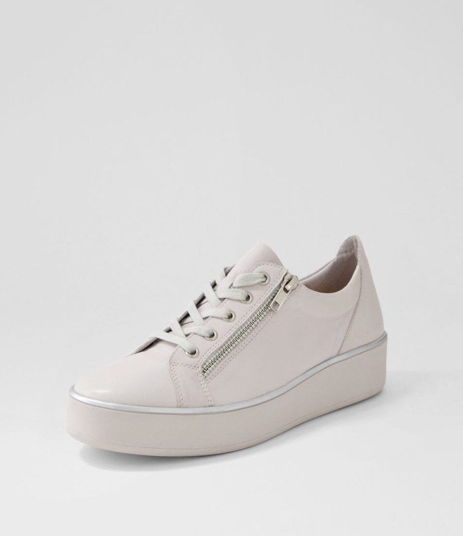 ZIERA Zissy W Ivory Leather Sneakers | Sneakers