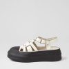 DJANGO & JULIETTE Askery Off White Black Patent Leather Sneakers | Sneakers