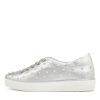 DJANGO & JULIETTE Faif Silver Leather Sneakers | Sneakers