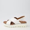 ARA Bilbao 02 White Leather Sandals | Comfort