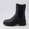 DJANGO & JULIETTE Unita Black Leather Chelsea Boots | Boots