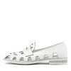 DJANGO & JULIETTE Nalwa White Patent Leather Loafers | Loafers