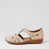 JOSEF SEIBEL Rosalie 29 Creme Leather Flat Shoes | Comfort