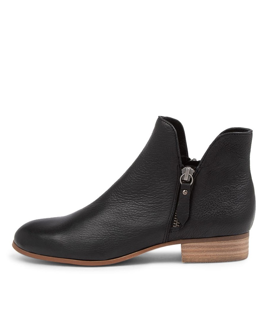 DJANGO & JULIETTE Faye Dj Black Natural Heel Leather | Boots