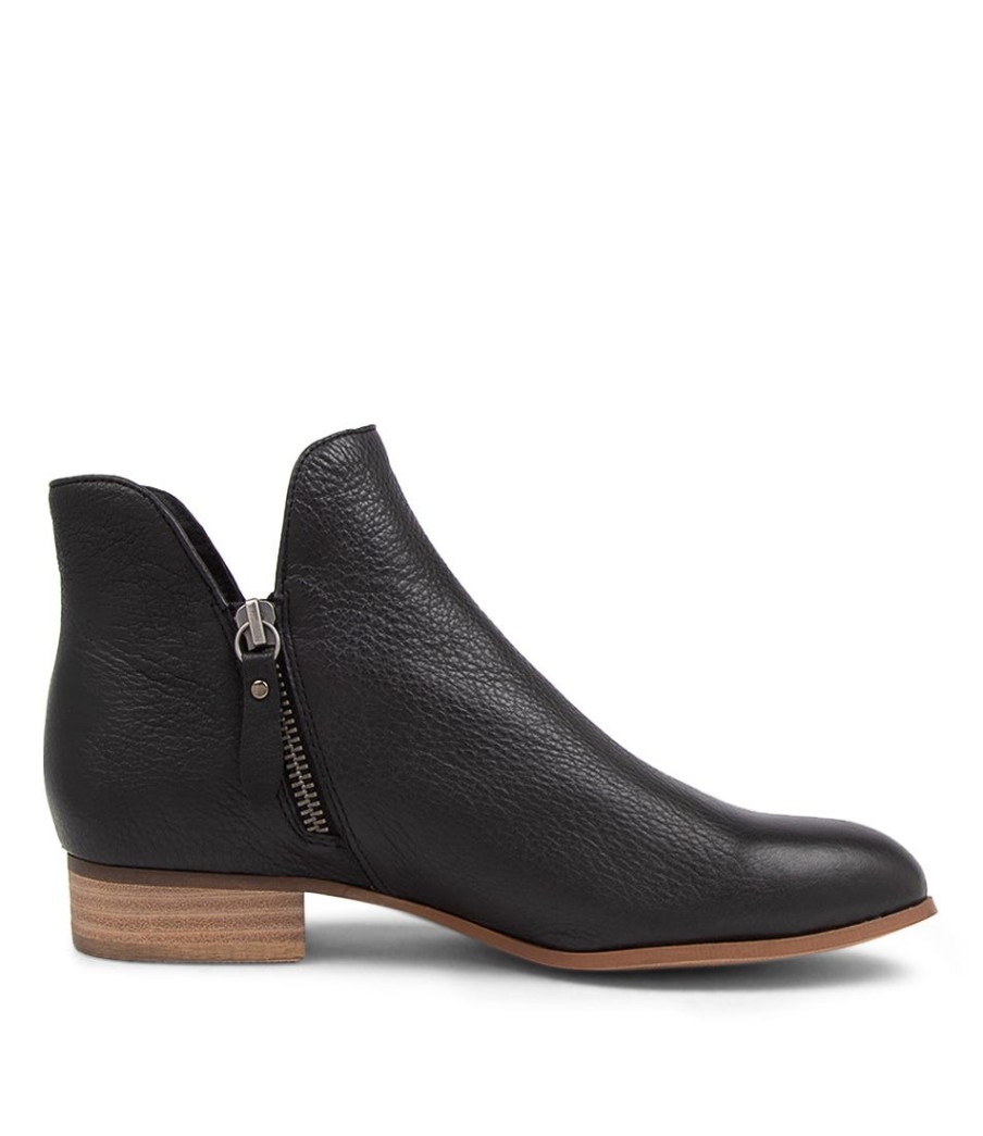 DJANGO & JULIETTE Faye Dj Black Natural Heel Leather | Boots