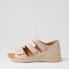 ZIERA Bardot Xw Almond Leather Sandals | Sandals