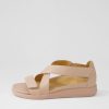 ZIERA Issy W Blush Leather Sandals | Wedges