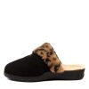 ZIERA Comfy W Leopard Slippers | Wedges