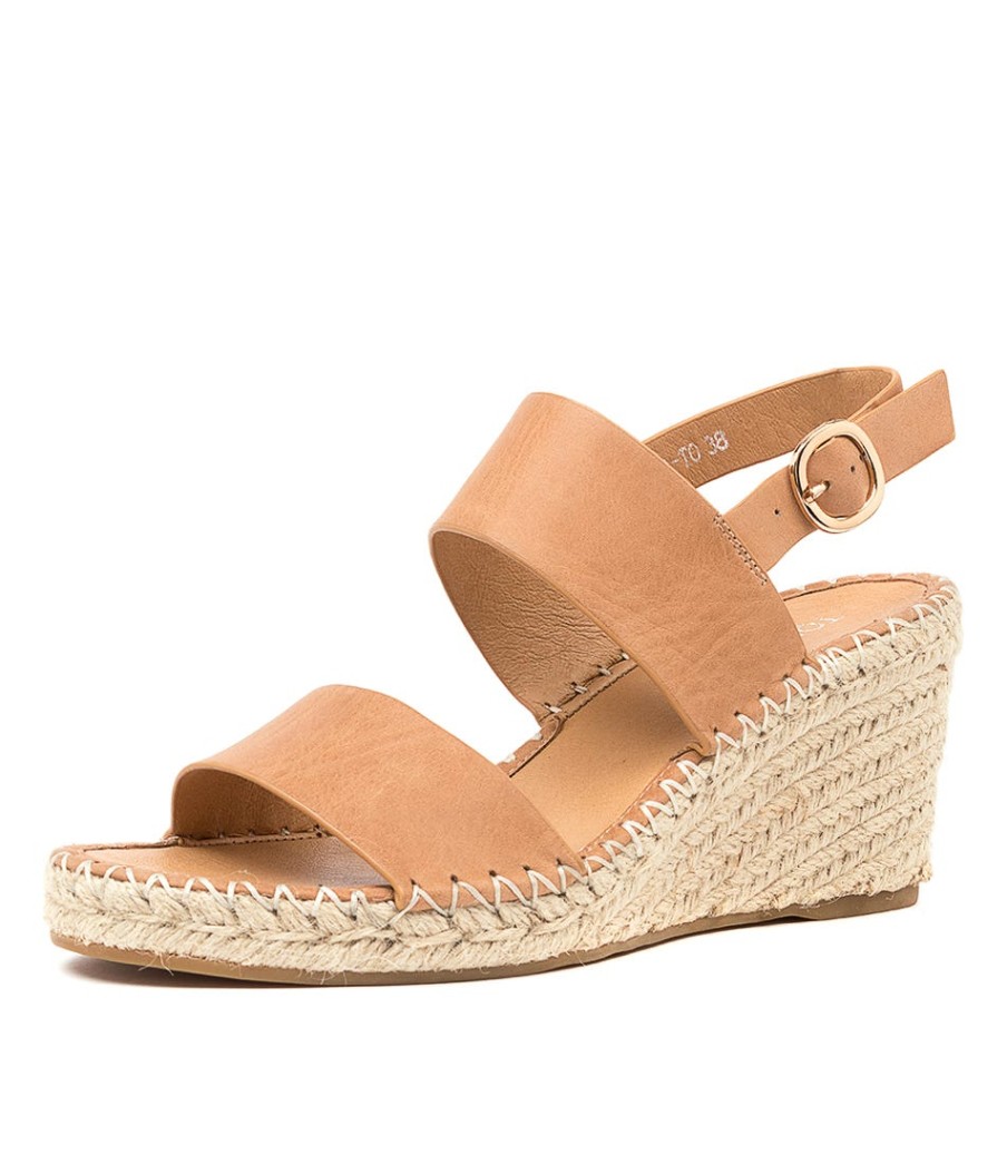 TOP END Gaga Tan Leather | Espadrilles