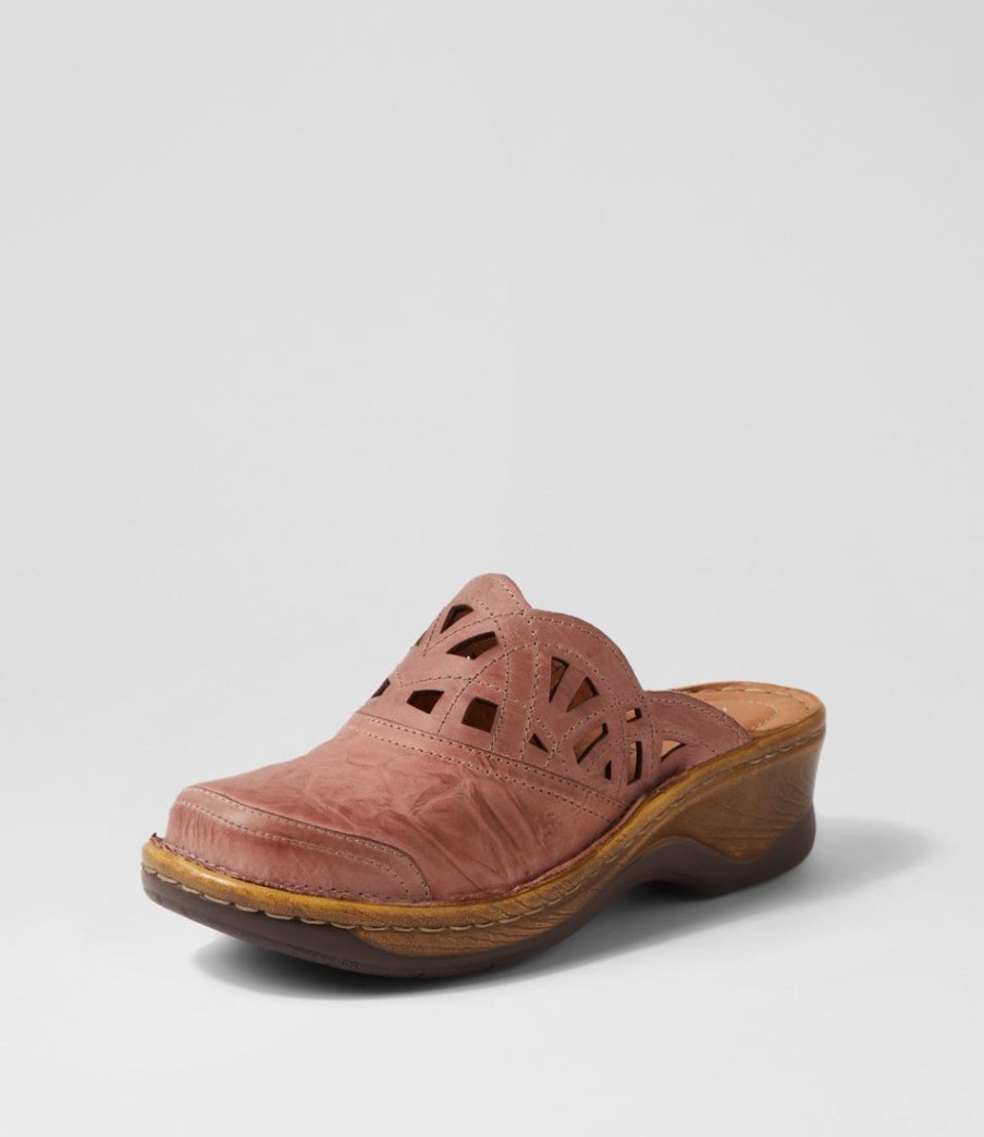 JOSEF SEIBEL Catalonia 41 Rosa Leather Clogs | Comfort