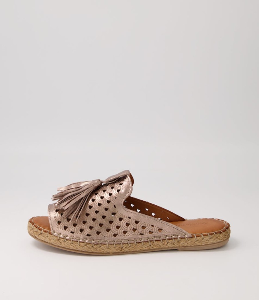 DIANA FERRARI Purtna Silver Leather Espadrilles | Espadrilles