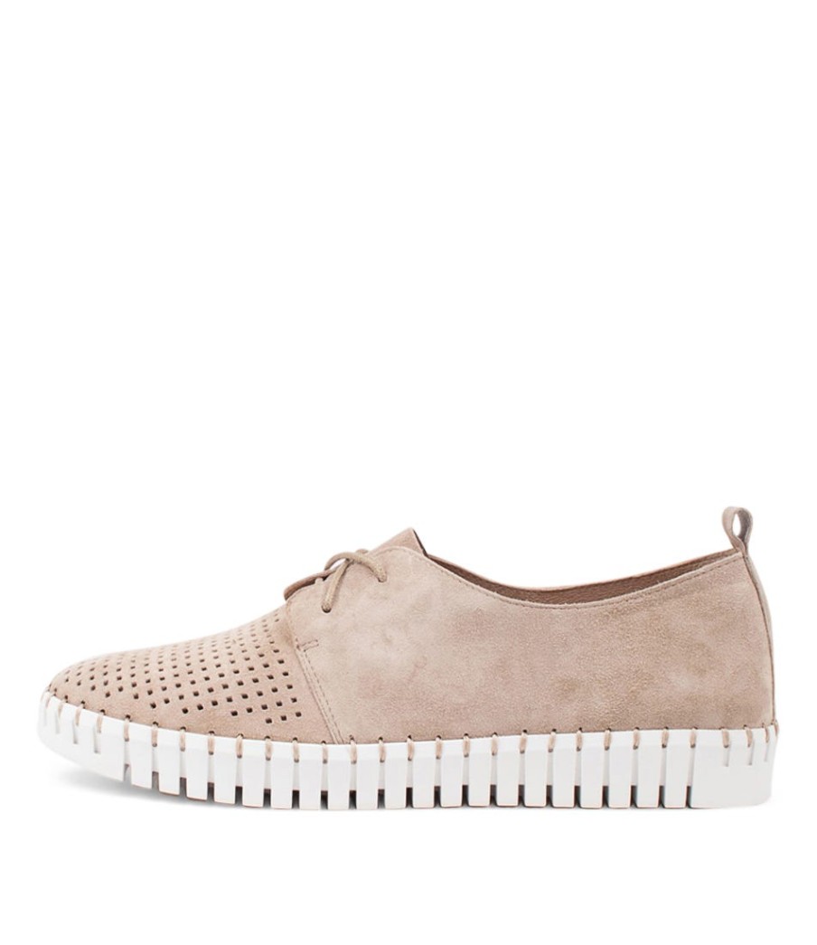 DJANGO & JULIETTE Huston Taupe Suede Sneakers Ws | Sneakers