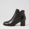 DJANGO & JULIETTE Vascal Black Leather Ankle Boots | Boots