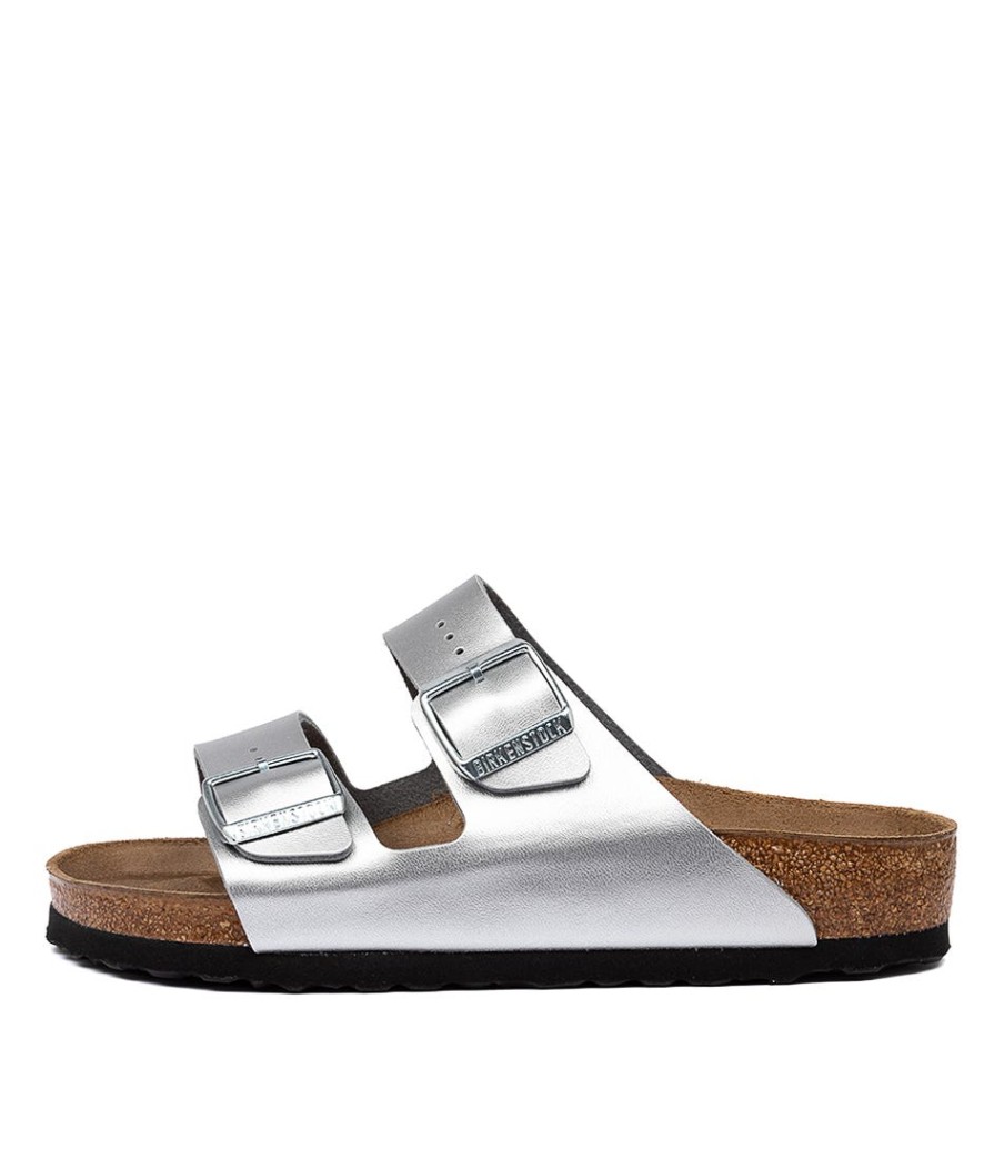 BIRKENSTOCK Arizona Silver Birkoflor | Comfort