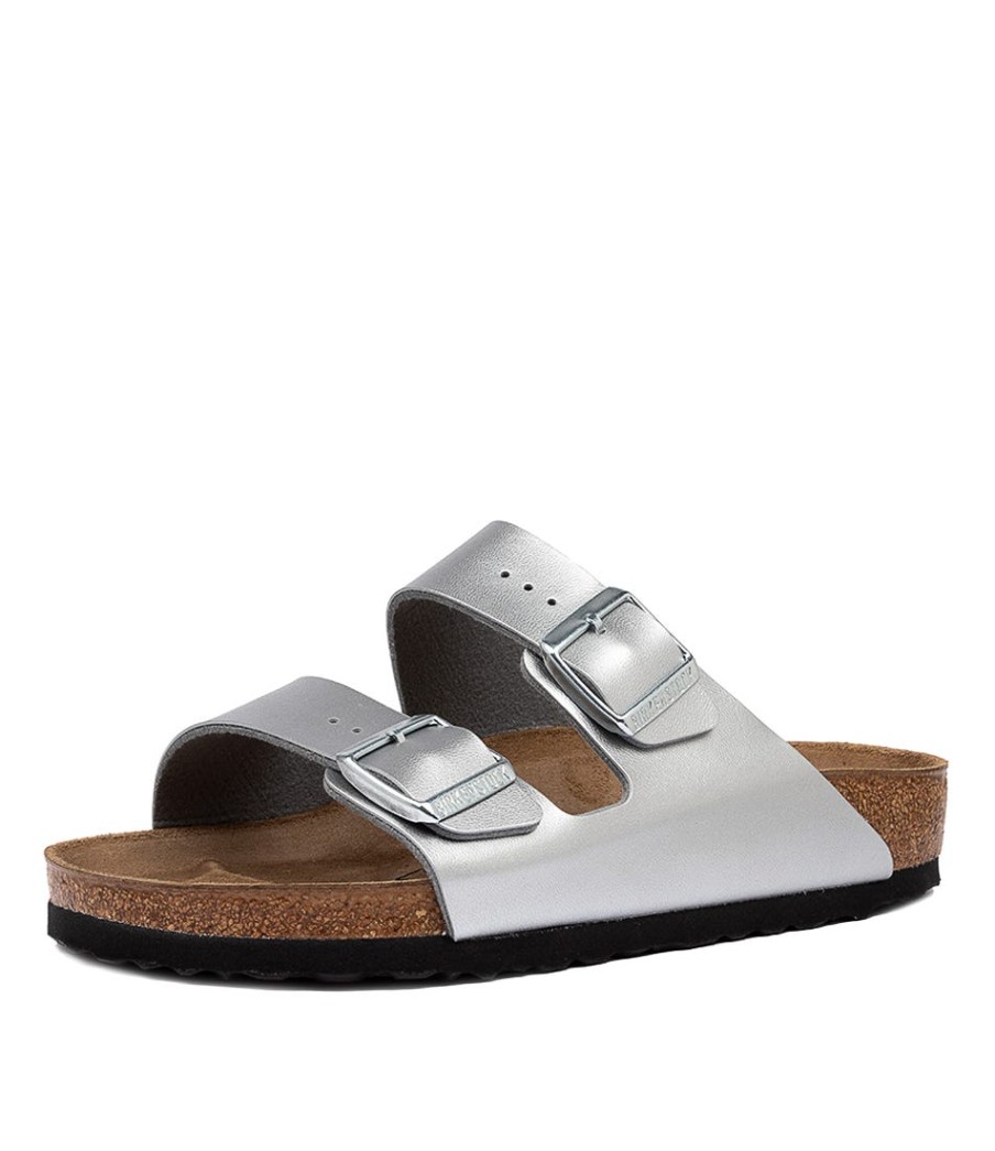 BIRKENSTOCK Arizona Silver Birkoflor | Comfort