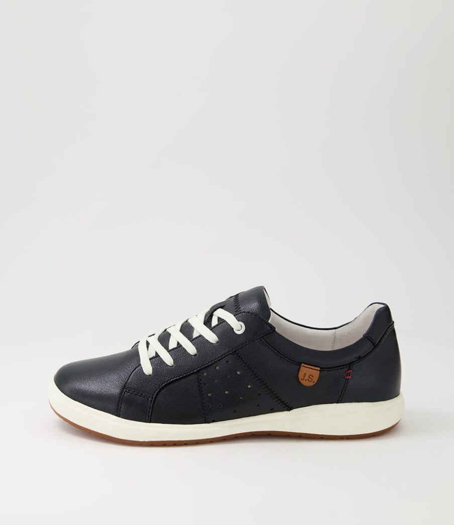 JOSEF SEIBEL Caren 01 Black Leather Sneakers | Comfort