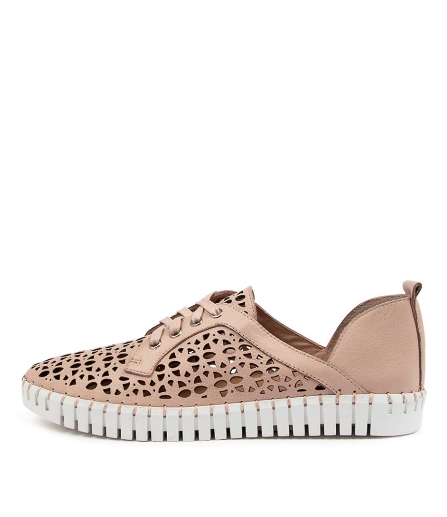 DJANGO & JULIETTE Haifa Dj Dusty Pink White Sole Leather | Sneakers