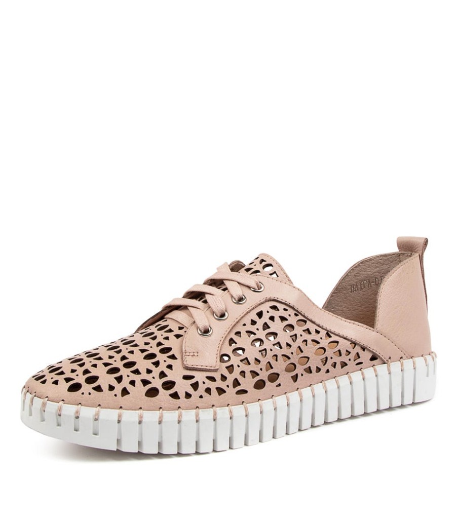 DJANGO & JULIETTE Haifa Dj Dusty Pink White Sole Leather | Sneakers