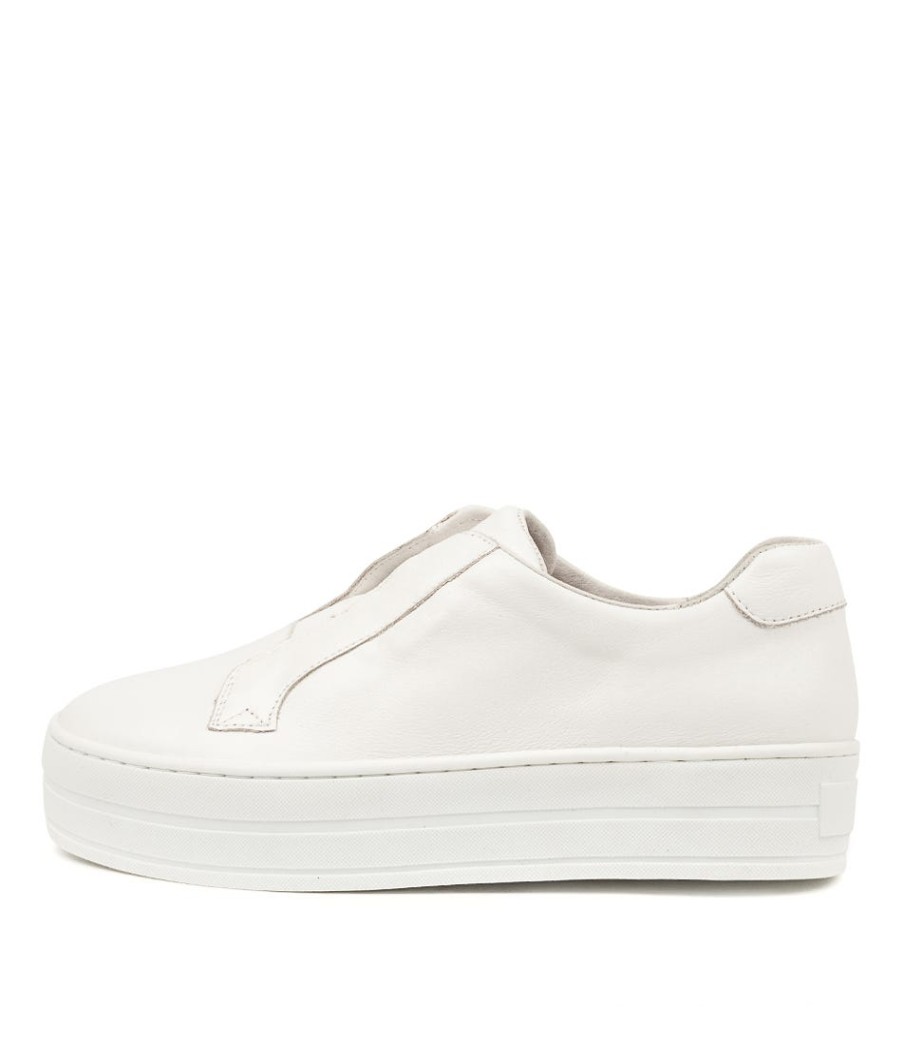 DJANGO & JULIETTE Shia White Leather | Sneakers