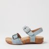 JOSEF SEIBEL Tonga 62 Sky Blue Leather Sandals | Comfort