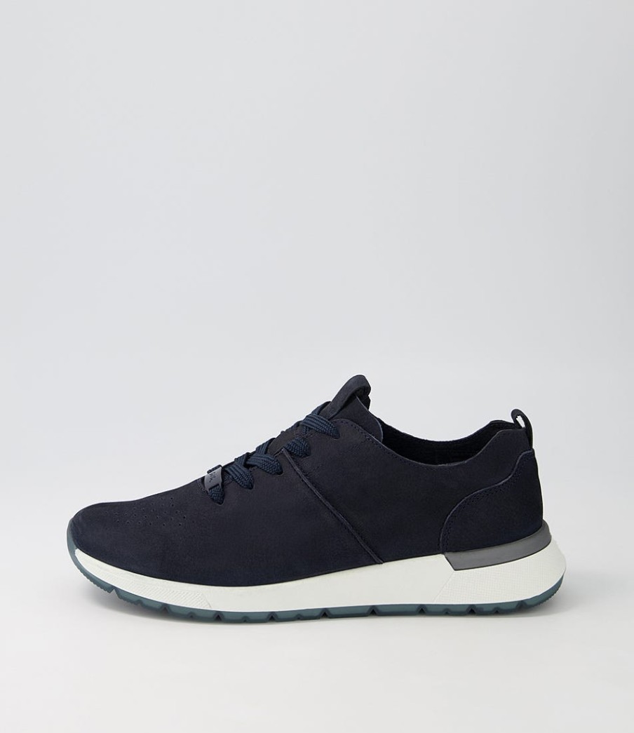 ARA Venice 02 Navy Leather Sneakers | Comfort