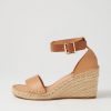 TOP END Gonice Cappuccino Tan Leather Espadrilles | Espadrilles