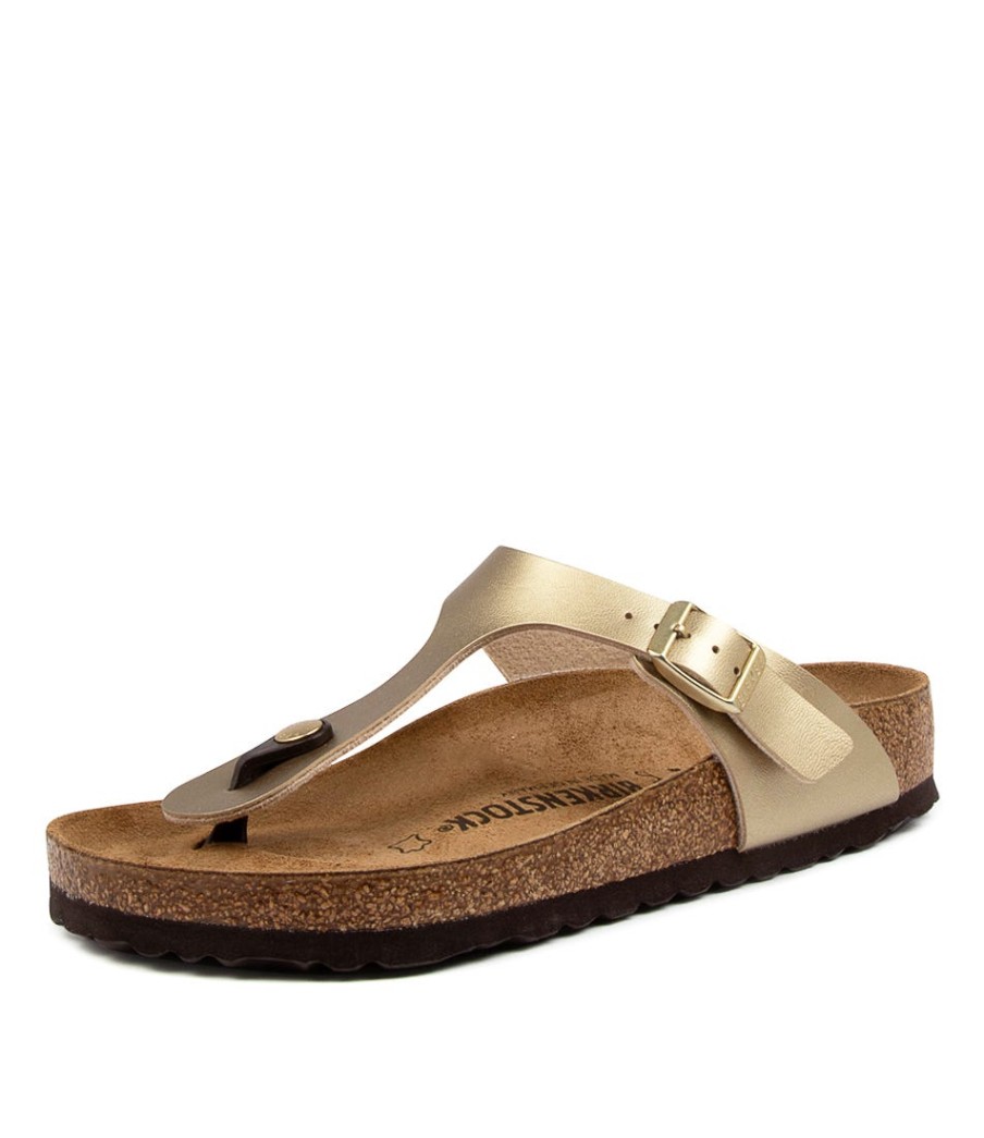 BIRKENSTOCK Gizeh Metallic Gold | Comfort