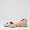 DJANGO & JULIETTE Etha Nude Patent Leather Flat Shoes | Flats